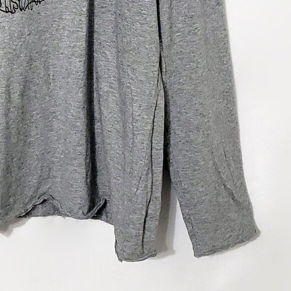 Life Is Good Womens We're All Mutts Smooth Tee Sz 2XL Gray Long Sleeve Dog Print - Picture 4 of 10